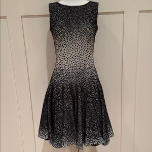 ISSA LONDON WOOL BLEND SLEEVELESS FIT AND FLARE DRESS DESIGNED IN LONDON SZ US 2